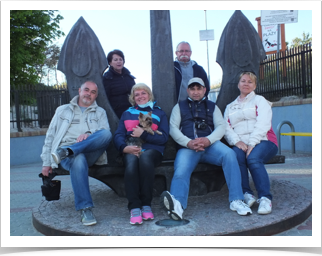 24. Unieście - Kotwica, od lewej od góry - Bożenka, Mirek, Krzysiu, Małgosia, Piotr, Małgosia